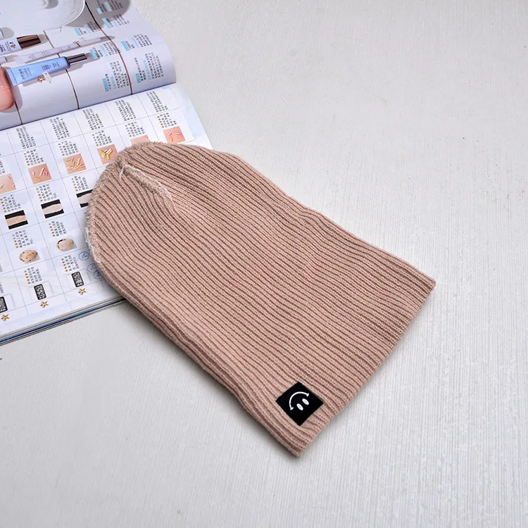 1-8 Years Old Baby Boy Girls Knit Hat Autumn Winter Warm Caps Cotton Children Kid Cuffed Outdoor Skullies Smile | Детская одежда и