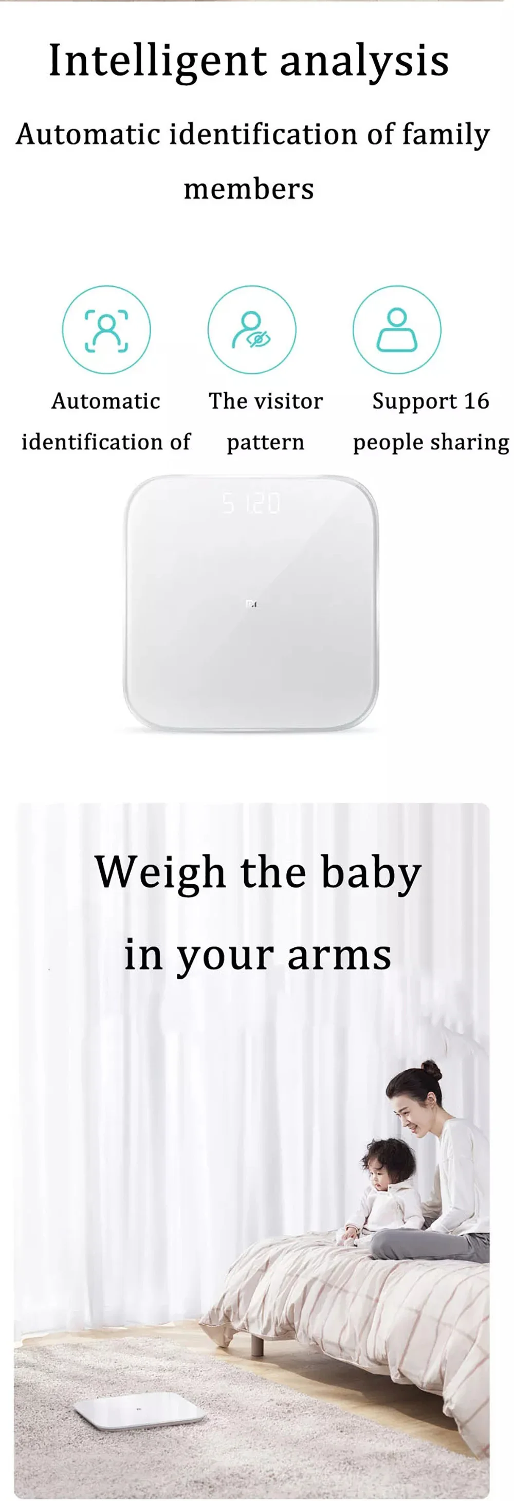 Оригинальные умные весы Xiaomi Mijia 2 Bluetooth 5,0 светодиодный точный вес весы приложение Mifit фитнес бытовой умный дом