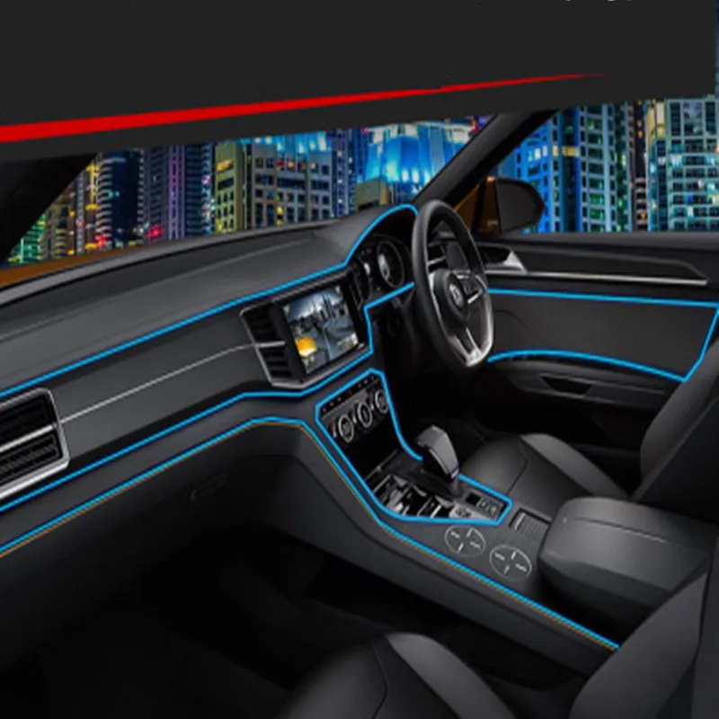 Новые светильник светодиодный автомобиль Indoor оптоволоконный бар атмосфера