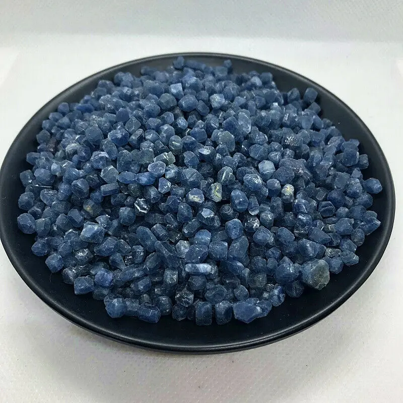 

50g Rare 3-5mm Natural Blue Sapphire Corundum Rough Specimen Mnerals Healing Natural Stones and Minerals