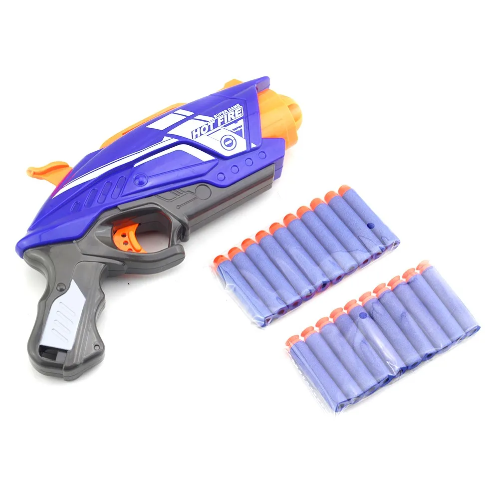 Для NERF Gun Elite Blaster с 20 мягкими пулями из ЭВА детское ружье игрушка для nerf guns детская