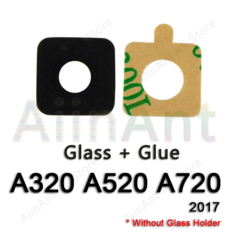 Lens 2017 Для samsung Galaxy A3 A5 A7 A320 A520 A720 задняя камера стеклянная крышка объектива Кольцо с наклейкой - Цвет: Lens 2017