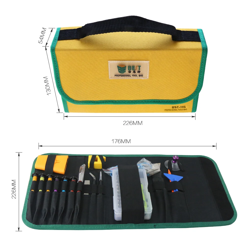BST-116 Mobile Phone Repair Tools Kit Spudger Pry Opening Tool Screwdriver Set for iPhone iPad Samsung Cell Phone Hand Tools Set
BST-116 Mobile Phone Repair Tools Kit Spudger Pry Opening Tool Screwdriver Set for iPhone iPad Samsung Cell Phone Hand Tools Set