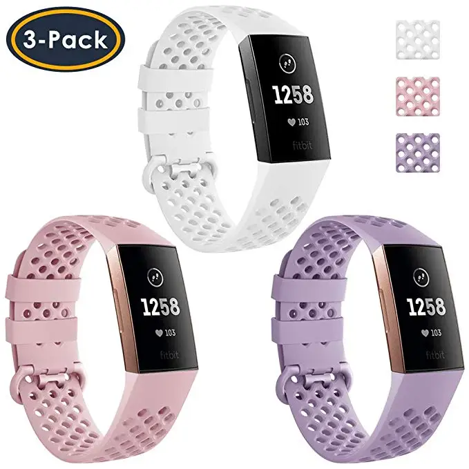 3 шт., Модный женский мужской браслет, ремешок для Fitbit Charge, 3 ремешка для замены, Мужские t Часы Для Fitbit Charge3 Смарт-часы аксессуары