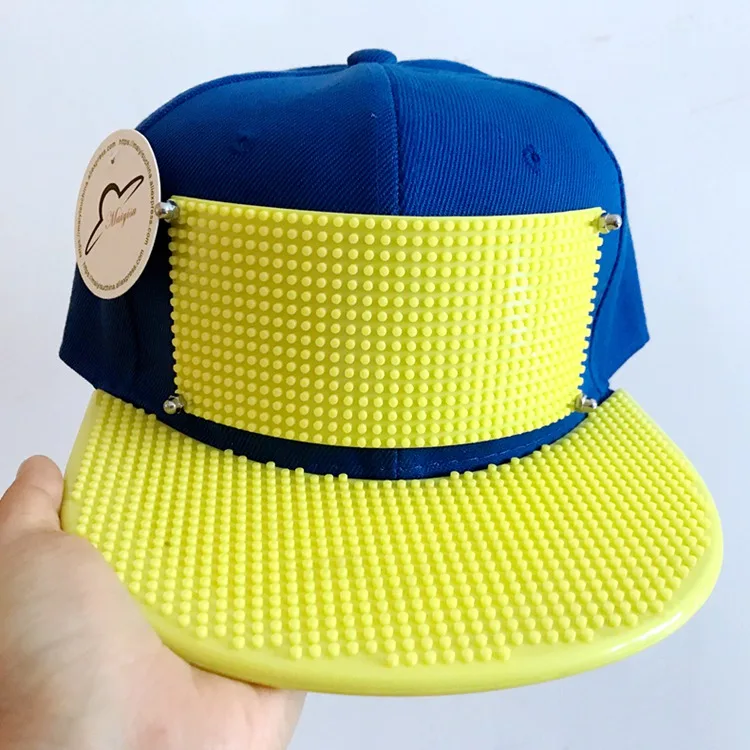 Кирпич зубчатая пластина настроить Snapback DIY логотип игрушечные строительные блоки козырьки на заказ шляпа Открытый Хип-хоп бейсболка - Цвет: screw cap no bricks