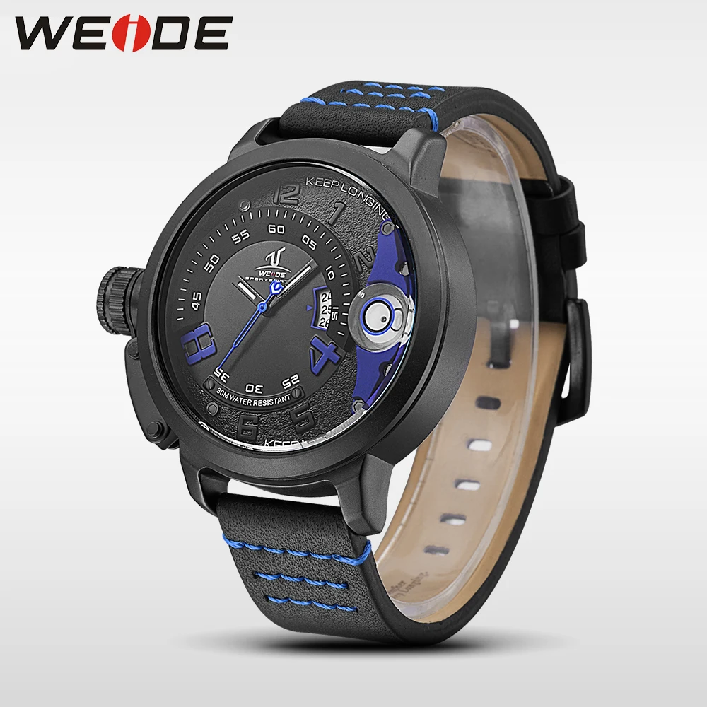 Часы WEIDE menelectronics Кварцевые спортивные наручные часы из натуральной
