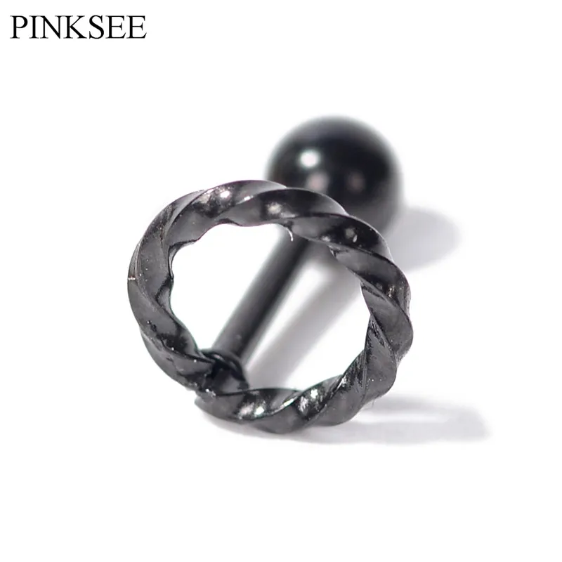 PINKSEE 1 шт. гипоаллергенная Нержавеющая Сталь Заглушка для ушей унисекс пирсинг