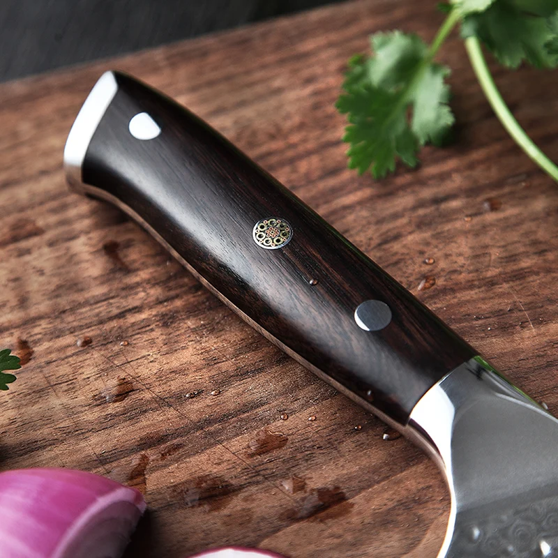XINZUO 7 ''дюймовый нож VG10 Дамасская сталь кухонный нож брендовые мясники Кливер ножи удобный натуральный эбонитовый ручка
