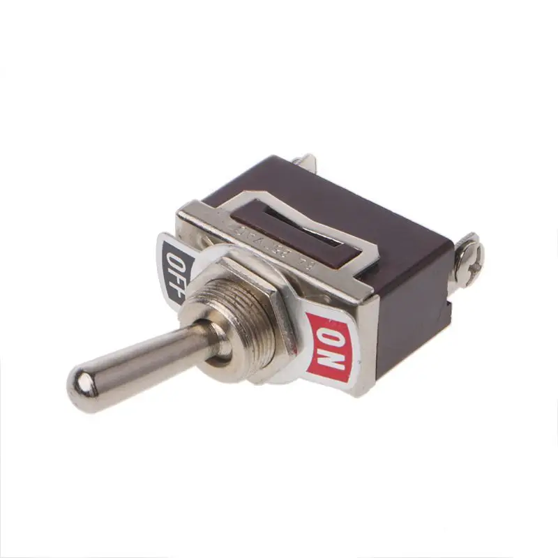 OOTDTY сверхмощный SPST 2Pin 2 терминала 10A AC 250V ВКЛ/ВЫКЛ Кулисный тумблер E-TEN1021 |
