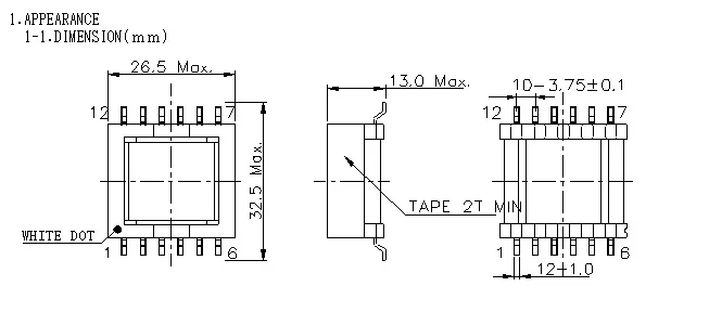 Трансформаторы EFD25 12pin SMPS индивидуальные трансформаторы дизайн образцов макс. 43