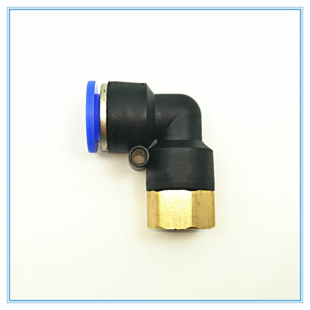 PLF OD 4 6 8 10 12 мм-внутренняя резьба 1/8 ''1/4'' 3/8 ''1/2'' пневматический гнездовой локоть соединитель трубка воздушный нажимной фитинг