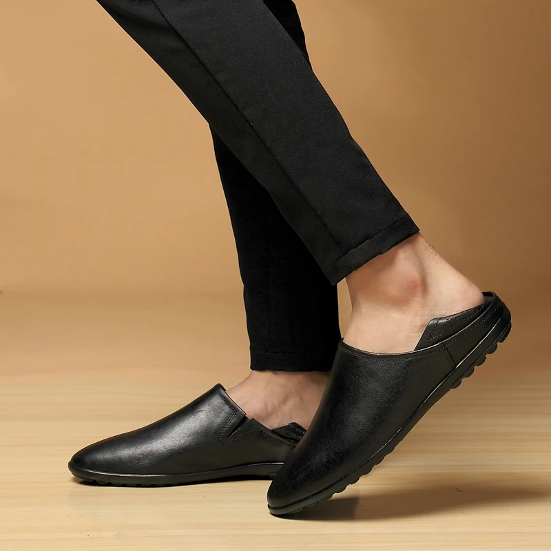 Повседневные Мокасины из натуральной кожи мужские мягкие мокасины обувь для