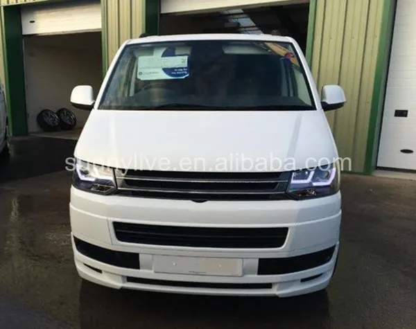2011 2014 для Volkswagen Транспорт T5 Caravelle Multivan светодиодный фар черный Корпус JY|led