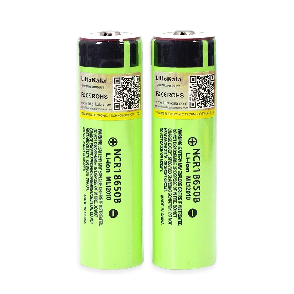 20 шт Liitokala Оригинальный NCR18650B 3 7 V 3400mah 18650 перезаряжаемый литиевый аккумулятор