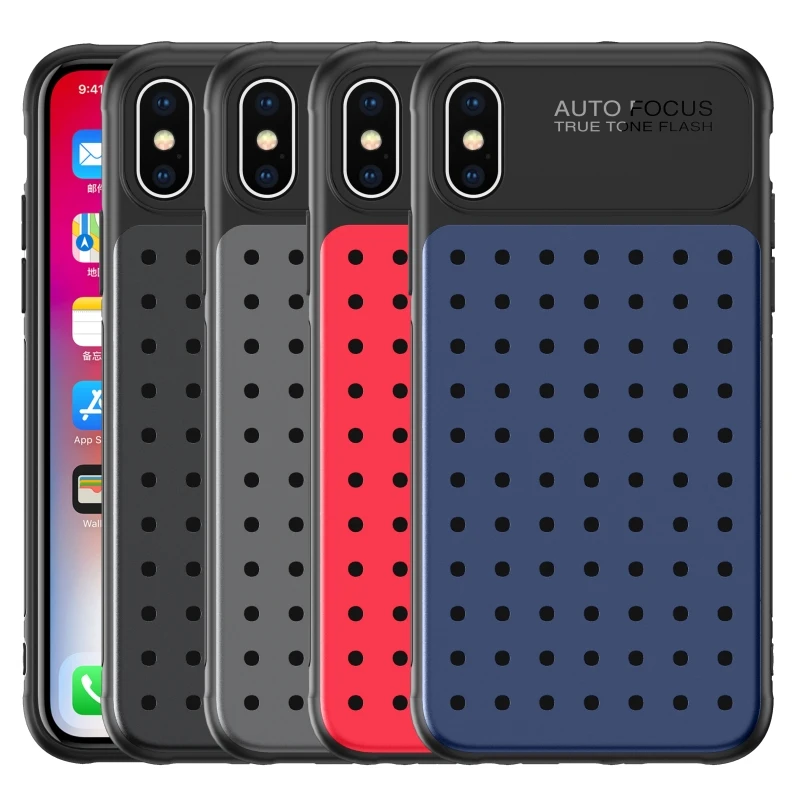 Чехол для телефона HAWEEL iPhone X / XS Max /XR сетчатый дышащий ПК + ТПУ противоударный