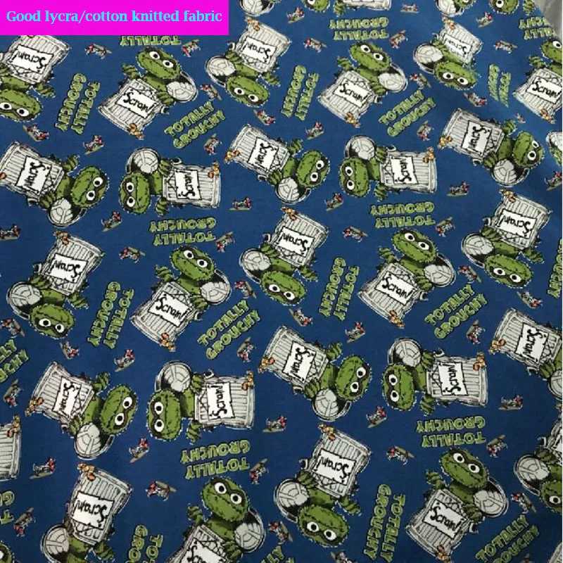 Трикотажная ткань из хлопка и лайкры голубого цвета | Дом сад