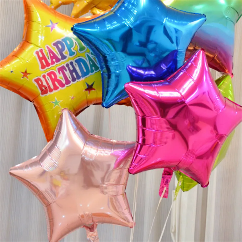 Пятизвездочный воздушный шарик из алюминиевой фольги шар для свадебной
