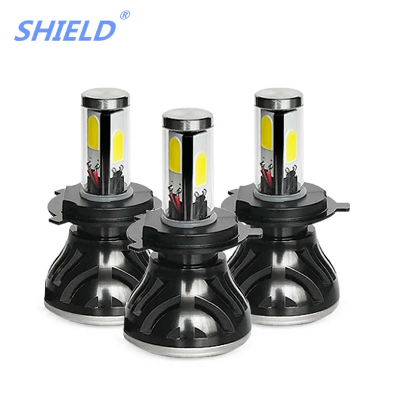 SHIELD G5 H1 H3 H7 H11 9005 H4 Автомобильные светодиодные фары COB 60 Вт 8000LM комплект фар лампы 4