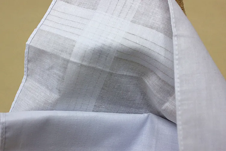 Белый сатиновый платок в ретро стиле 10 шт. хлопковый женский и мужской Свадебный