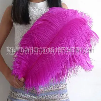 

Wholesale 50 pcs/ lot high quality Rose ostrich feathers 22-24inches / 55-60cm DIY jewelry decoration / wedding celebration