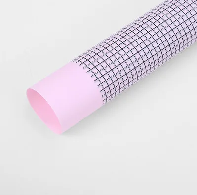 water pink 10 Лист пластиковый водонепроницаемый цветок подарочная бумага высокого качества белый черный сетка цветочный упаковочный материал флорист поставки - Color: water pink