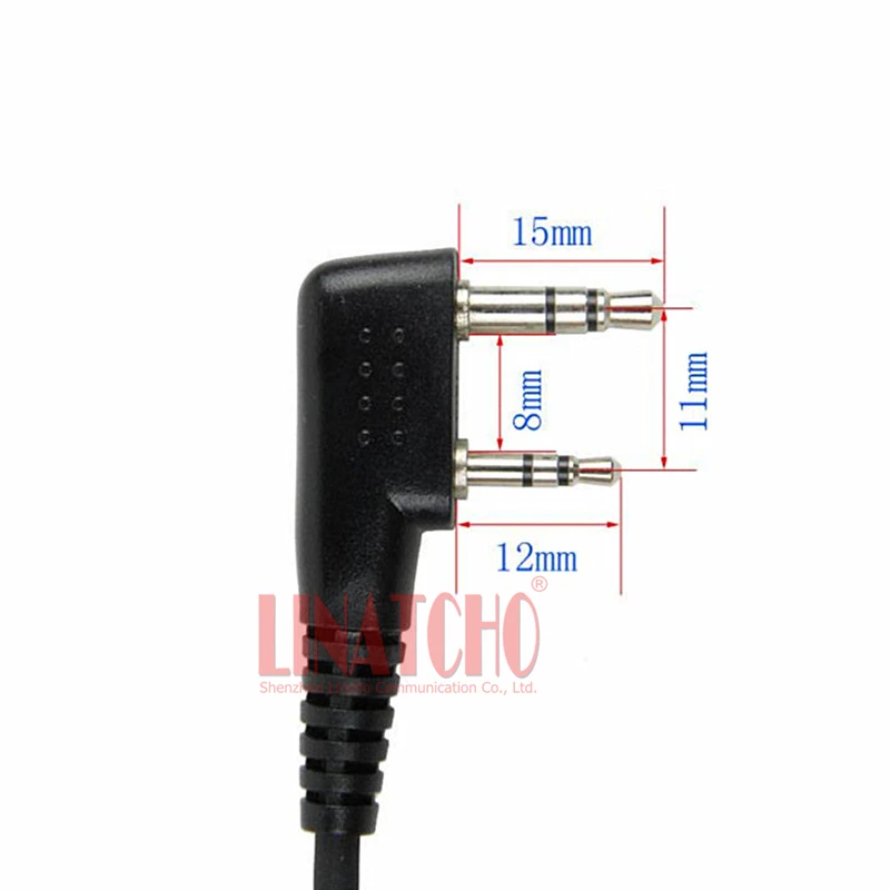 

Durable walkie talkie uv-5r tc-368 smile Face PTT with mic earwig earpiece earphone