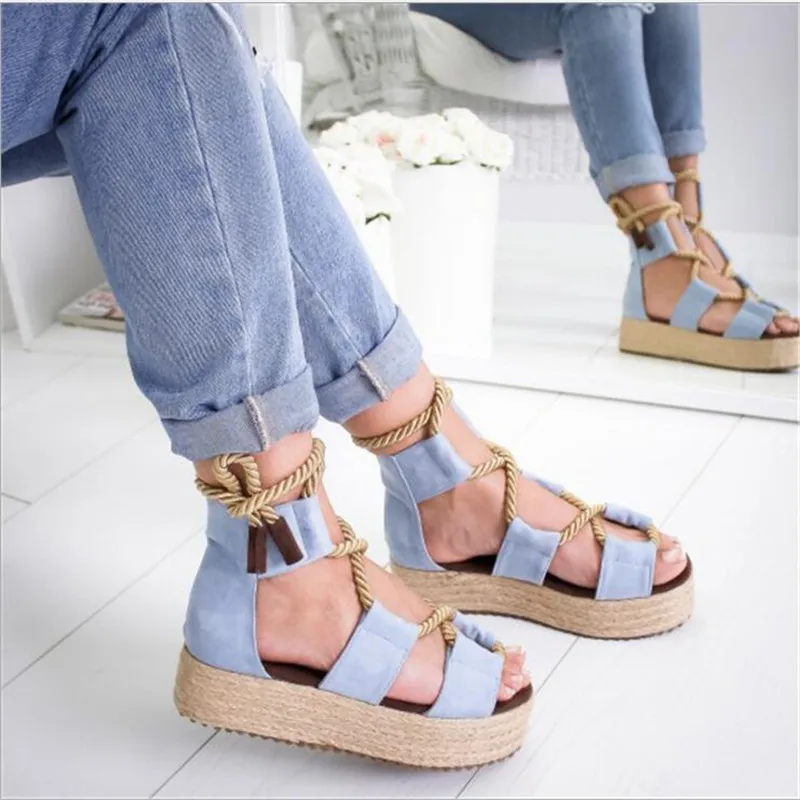 

2019 Fashion Torridity Women Sandals Female Beach Shoes fasten Shoes Heel Comfortable Sandals Plus Size