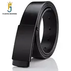 Мужской ремень из воловьей кожи FAJARINA, черный гладкий ремень с металлической пряжкой, аксессуары для джинсов, N17FJ601, 100%