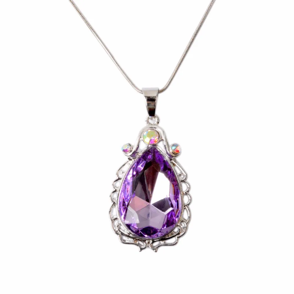 Новое ожерелье Sofias Amulet принцессы с подарочной коробкой Фиолетовое Женское