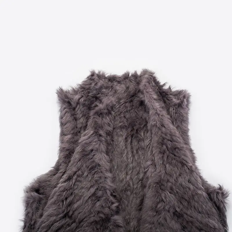 2018 специальное предложение прямое пальто вязаный жилет из натурального