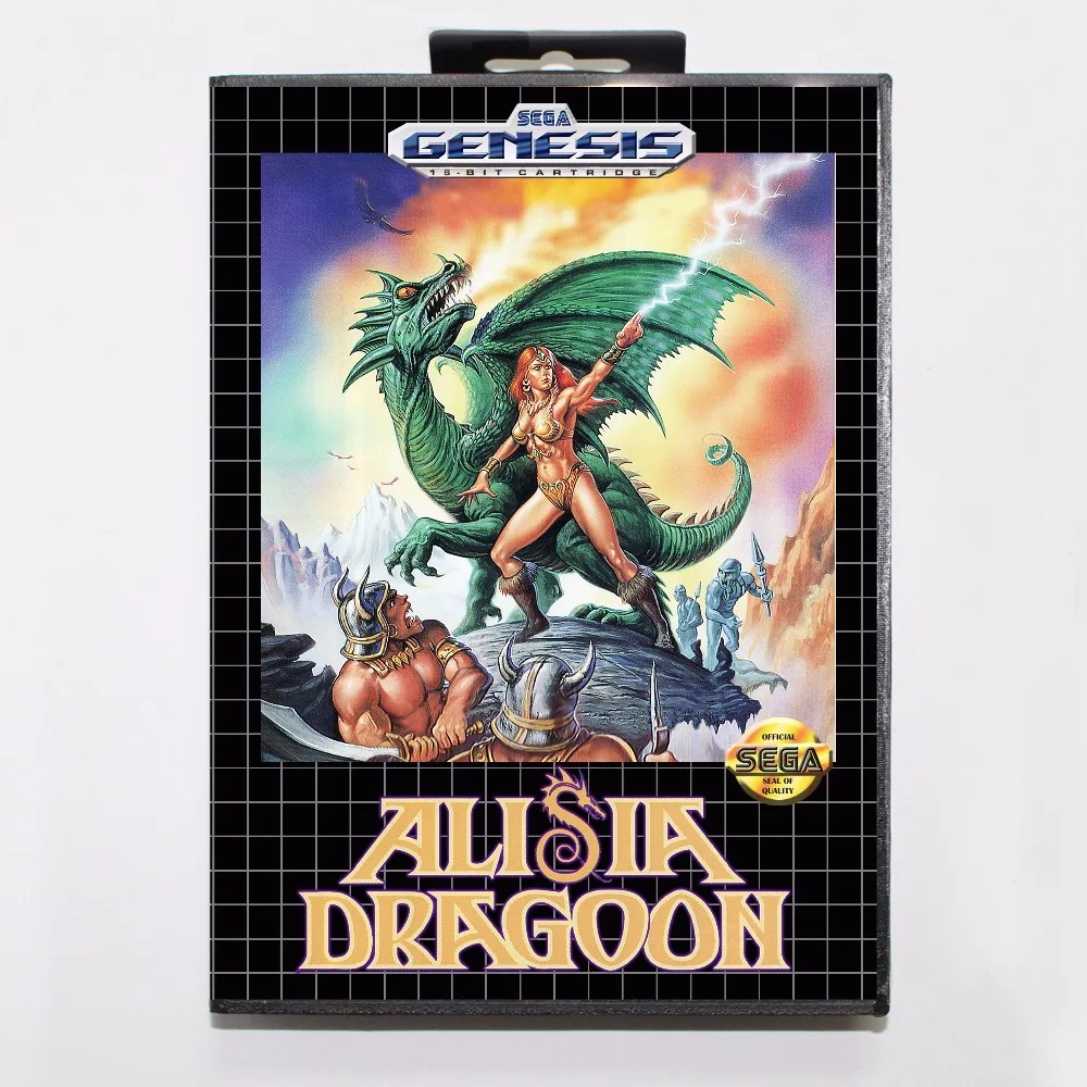 Игровой картридж Alisia Dragoon 16 бит игровая карта MD с розничной коробкой для Sega Mega Drive