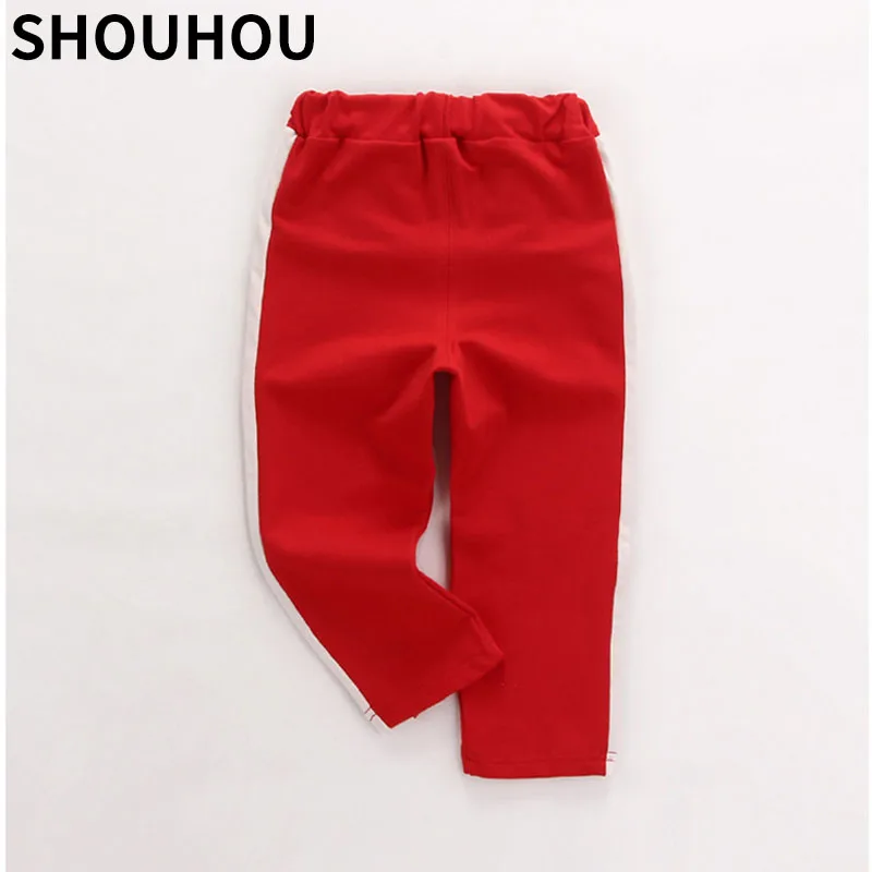 SHOUHOU 2018 детские длинные брюки для мальчиков и девочек весенне осенние движения