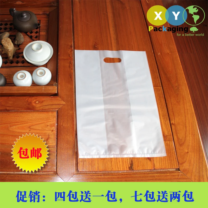 50pcs Free shipping Plastic take-away shopping bags Baked dessert bag Handbag Cake Bags Shopping gift | Дом и сад