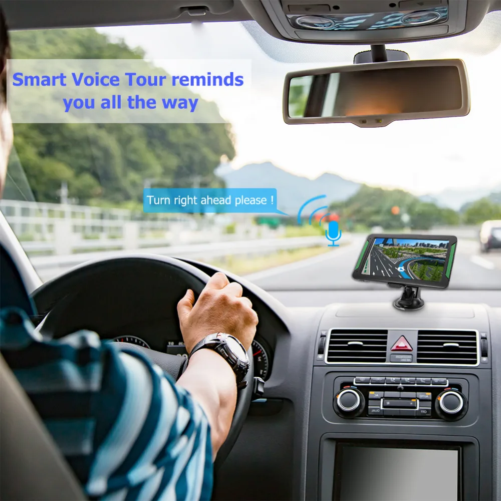 7 дюймов Автомобильный GPS навигатор FM передатчик Suppor Автомобильный GPS навигатор последняя карта MP3/MP4 плееры Mstar 800 МГц 8 Гб