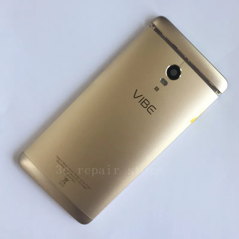 Оригинальная новая задняя крышка для lenovo Vibe P1 P1A42 Топ Капа Корпус Ремонт Часть Для P1C72 P1C58 крышка батареи чехол - Цвет: gold top and back