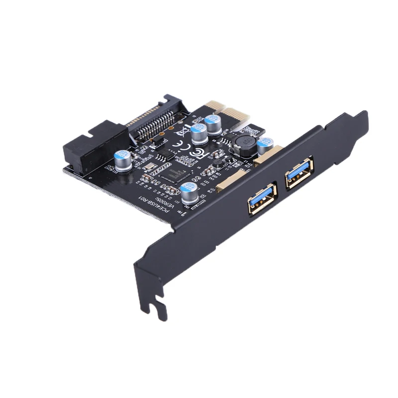 PCI E Express к двойному USB 3.0 15 контактный SATA адаптер контроллера питания 19 разъем для
