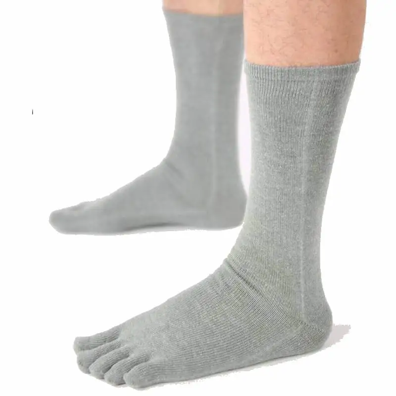 Высококачественные мужские носки Длинные хлопковые теплые мягкие однотонные