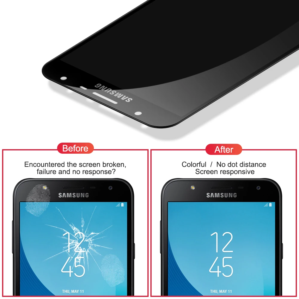 ЖК дисплей Super AMOLED для Samsung Galaxy J7 Neo Nxt 5 дюйма экран с сенсорной панелью и