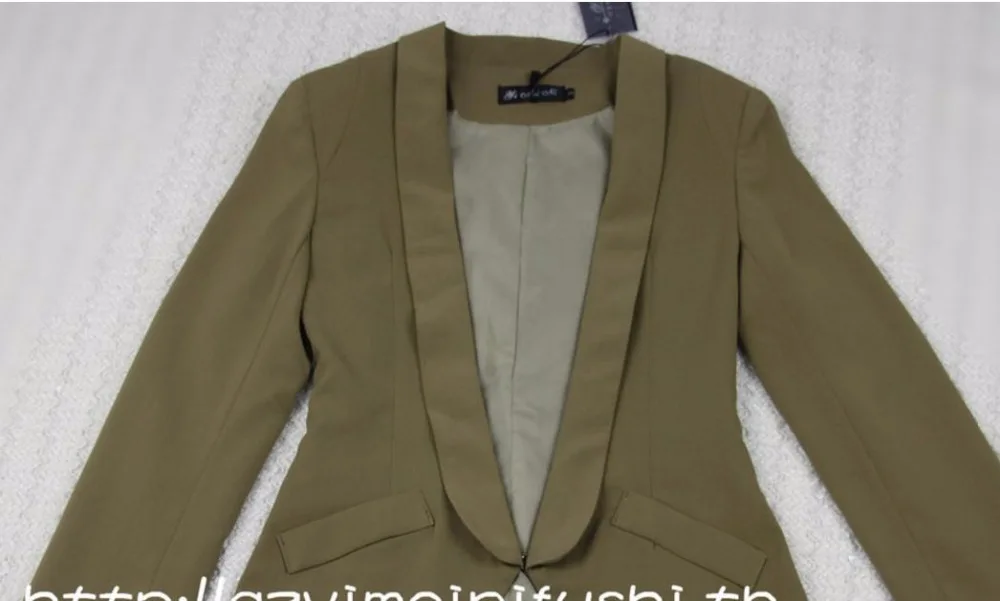 

Autumn fashion brand metal buttons short balzer slim and elegant female beautiful short jacket with lining wj2823 dropship