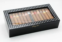brand new cedar wood travel 2 size wood pallet cigar humidor whumidifier hygrometer cigar case fit cohiba cigars humidor box