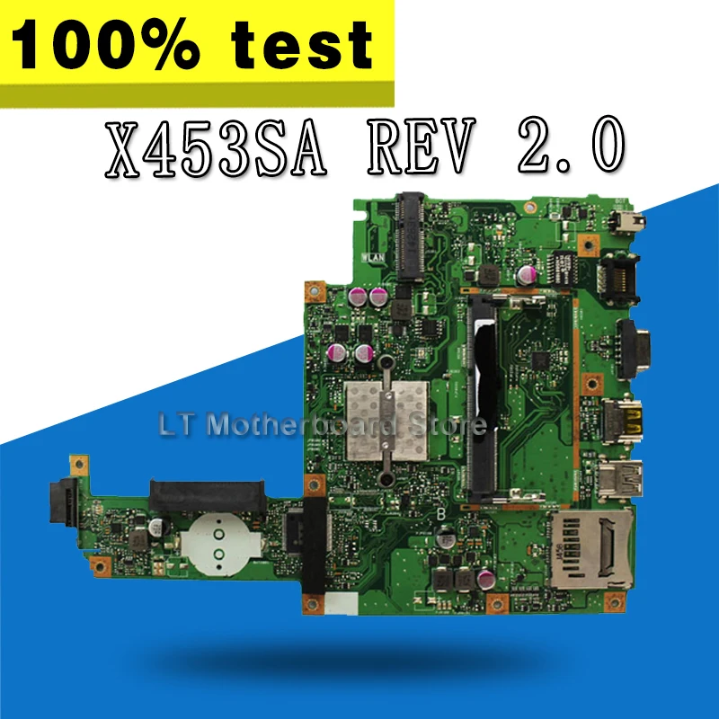

X453SA материнская плата для ноутбука Asus X453S X453SA X453 F453S материнская плата Тест 100% OK N3710 4 ядра