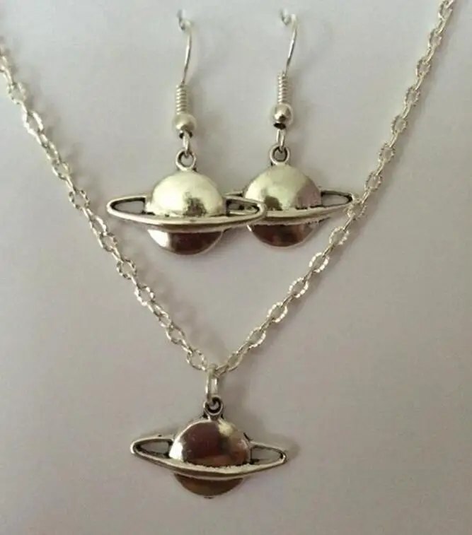 Модные украшения Наборы для ухода за кожей покрытие серебряный сплав Сатурн