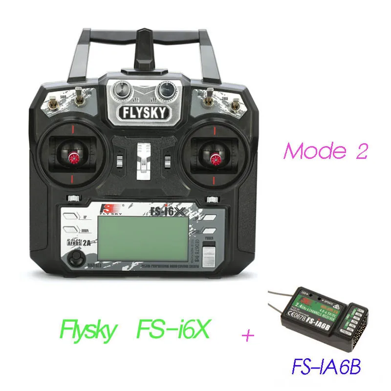 Flysky FS-i6X/FS-i6 2,4 GHz 10CH AFHDS 2A передатчик ж/X6B iA6b i-BUS A8S FS-iA10B приемник для радиоуправляемого дрона режим 1 Режим 2 - Цвет: FS-i6X Mode2 iA6b