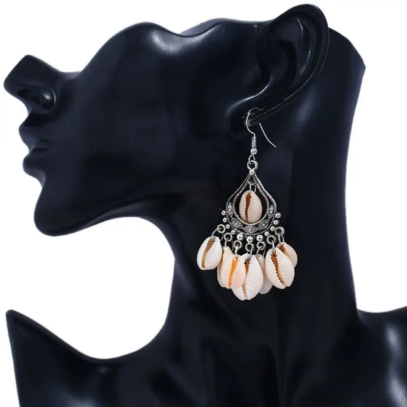 Женские модные ковбойские большие круглые серьги в богемном стиле