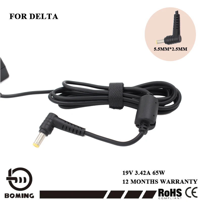 Switch Power 65W 19V 3.42a Adapter DC Plug 5.5*2.5 mm Wall Charger for Delta Compatible For HP ASUS Acer Laptop | Компьютеры и офис
