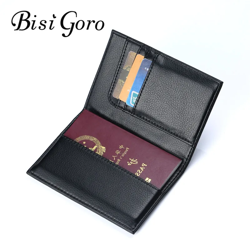 Bisi Goro 2019 модная женская и Мужская Обложка для паспорта из искусственной кожи ID