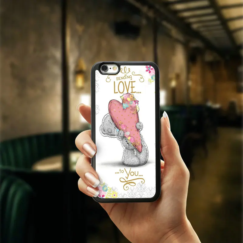 Hot Teddy Me To You Bear Mobile Phone Case for iphone 6 PC TPU Hard Plastic Back Cover Anti-knock 4.7 inch Shell Bag |