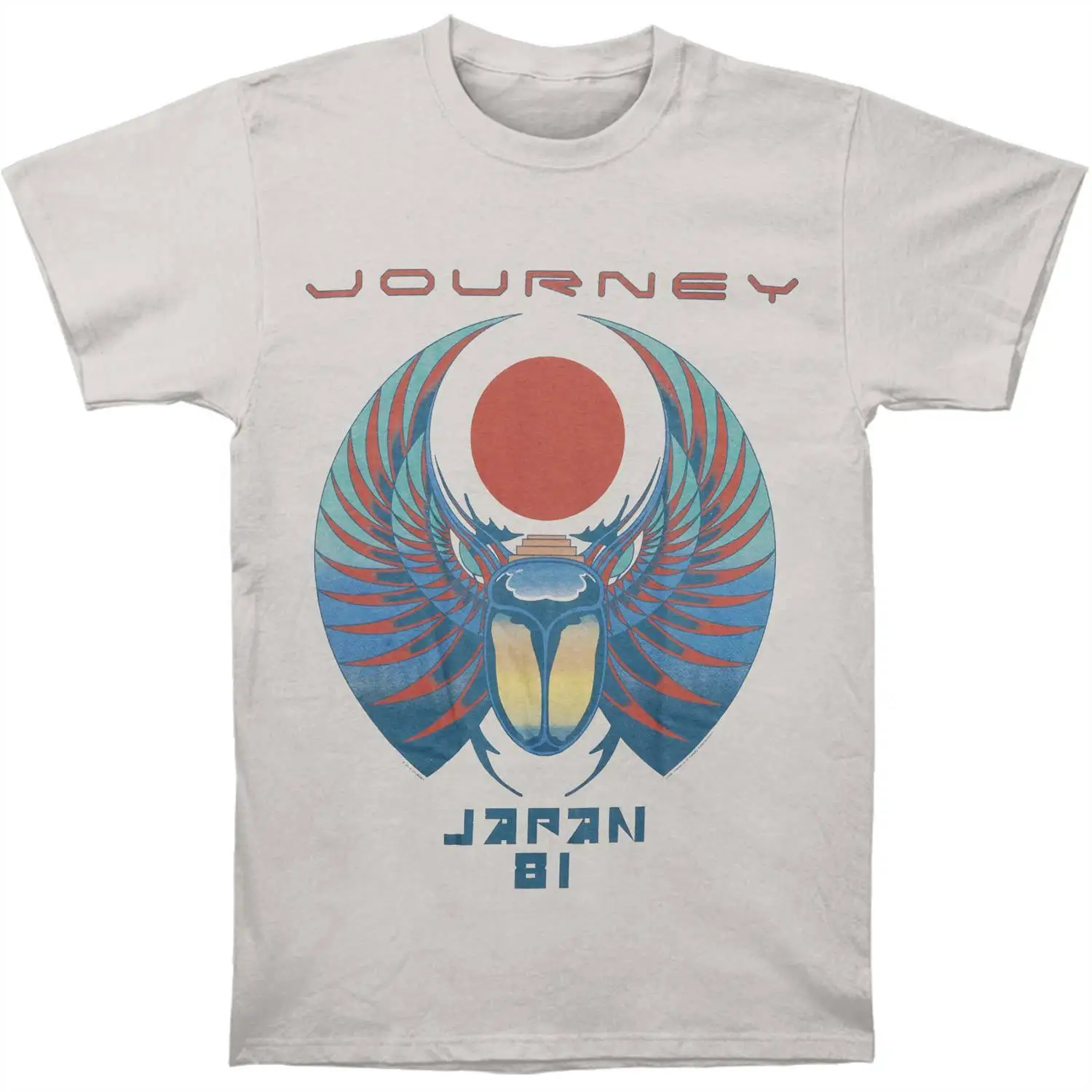 Journey Japan 81 S M L XL 2XL 3XL Серебряная футболка мужские футболки с коротким рукавом и