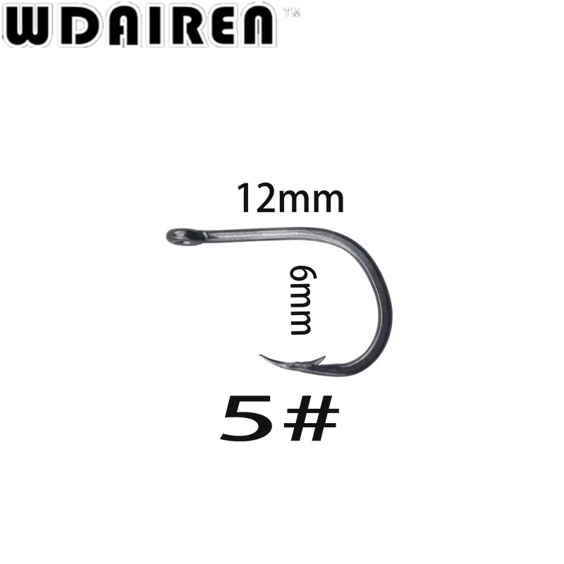 WDAIREN 100 шт./лот углеродистая сталь 3 #-12 # рыболовный крючок прочные рыболовные