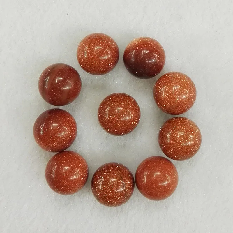 

Gold sand stone round Ball Bead 12mm No hole charms round shape stone Beads For Jewelry Making 50pcs/lot free shipping